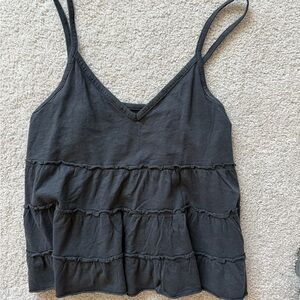 American Eagle Outfitters Black flowy tank top